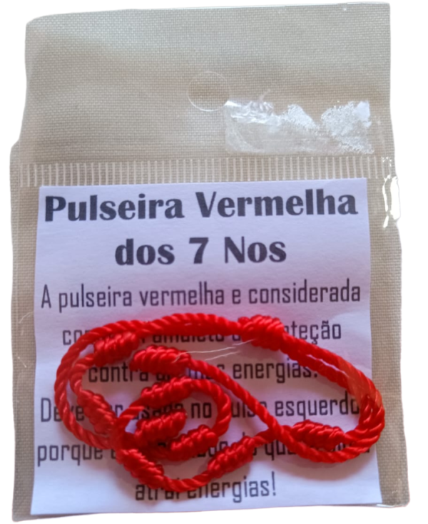 Pulseira Vermelha dos 7 Nós